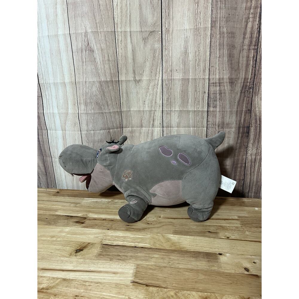 Disney Store Beshte The Hippo Plush 17" Gray Stuffed Animal Lion King Guard